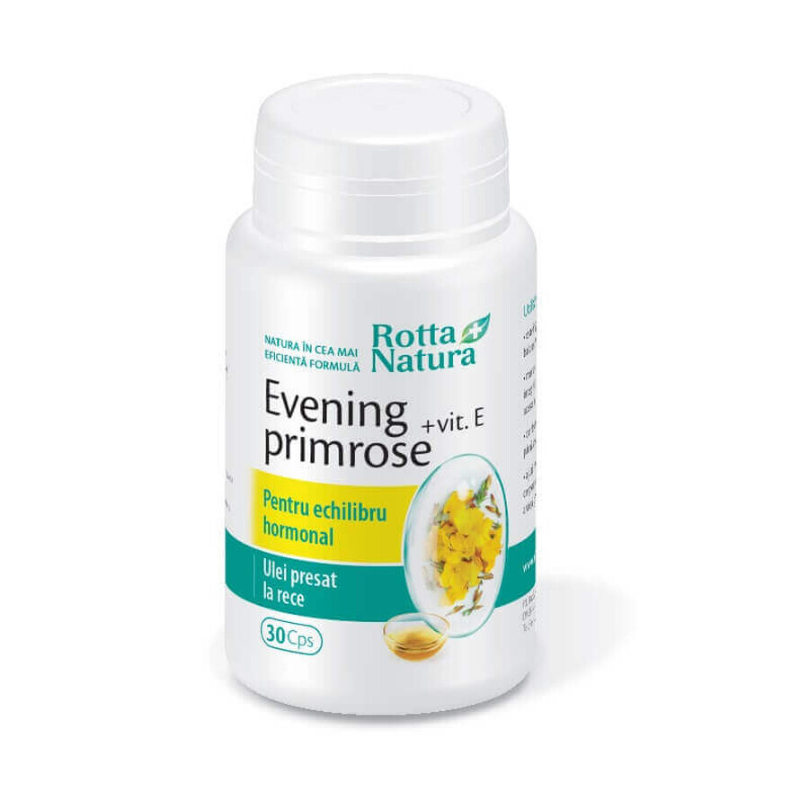 Enotera + Vitamina E, 30 capsule, Rotta Natura