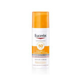 Crema gel protettiva solare viso SPF 50+ tonalità chiara, 50 ml, Eucerin
