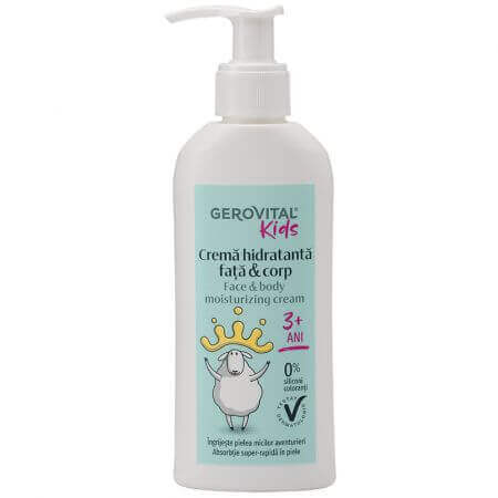 Crema idratante viso e corpo, 150 ml, Gerovital Kids