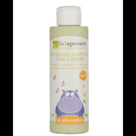 Crema lenitiva viso e corpo biologica per bambini, 150 ml, La Saponaria