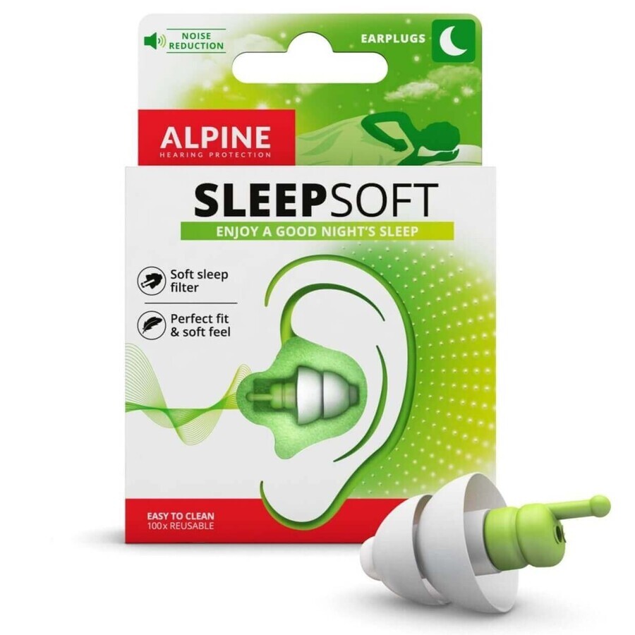 Sleep Soft Sleep Earplugs, 1 pair, Alpine