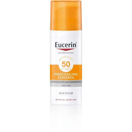 Emulsione protettiva antirughe con SPF 50+ Photoaging tonalità media, 50 ml, Eucerin