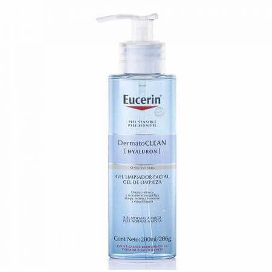 Eucerin DermatoClean Gel Limpiador Facial, 200 ml