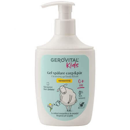 Sensitive Körper- und Haarwäsche, 300 ml, Gerovital Kids