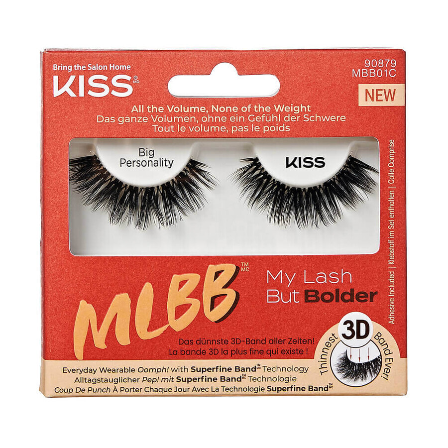 Gene false My Lash But Bolder, Perosnalidad Grande, 1 par, Kiss