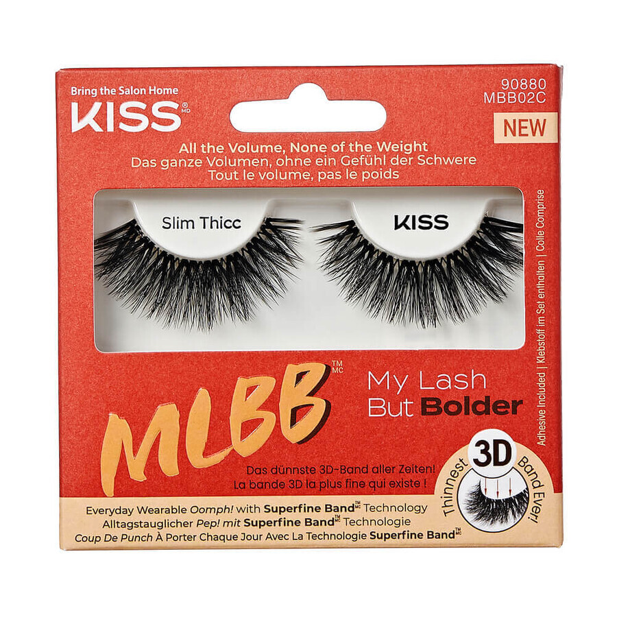 Gene false My Lash But Bolder, Slim Thicc, 1 par, Kiss