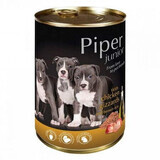 Alimento umido con stomaco di pollo e riso integrale per cani, 400 g, Piper Junior