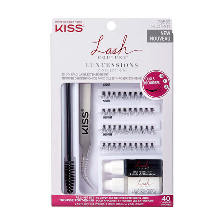 Kit Gene pestañas postizas Couture Colección Luxtensions, Kiss