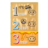 Pig Nose Honey Gold Blackhead 3-Step Kit, 6 ml, Holika Holika