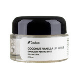 Exfoliant pentru buze Coconut-Vanilla, 30 ml, Sabio