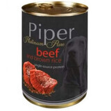 Alimento di manzo con riso integrale Platinum Pure Dog, 400 g, Piper