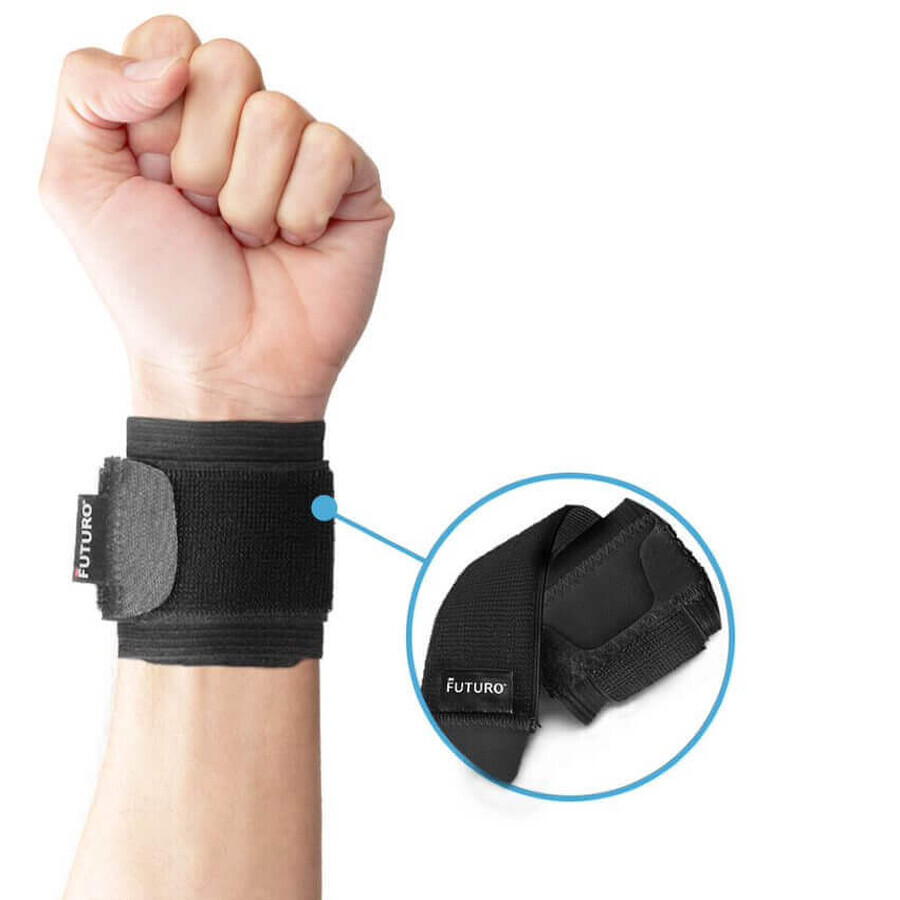 Adjustable double sports cuff black, Futuro