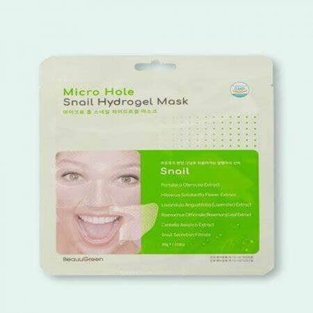 Snail hydrogel mask, 28 g, Beauugreen