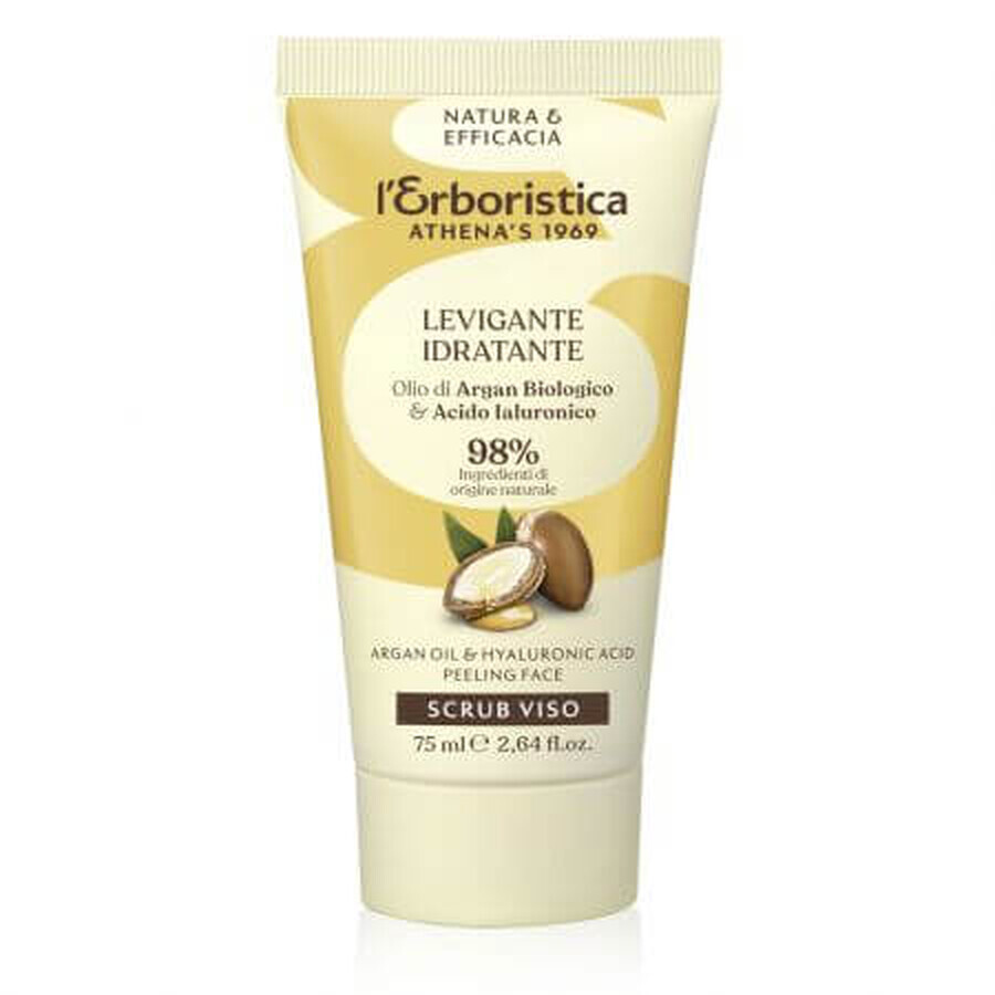 Face scrub with granules and argan oil, 75 ml, L'Erboristica