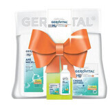 Confezione Crema giorno antirughe H3 Hyaluron C, 50 ml + Acqua micellare H3 Hyaluron C, 400 ml, + Borsa, Gerovital