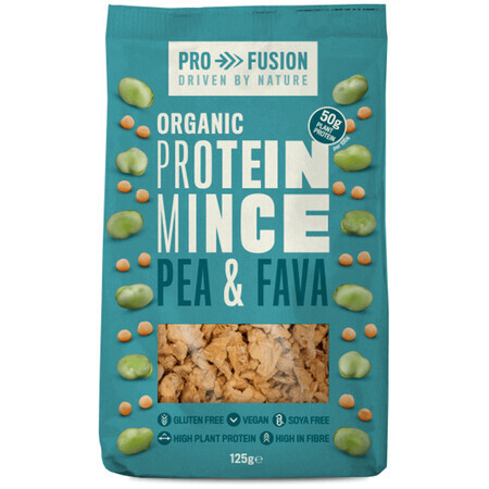 Organic gluten-free textured pea and broad bean protein, 125 g, Profusion