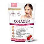 Polvere istantanea di collagene al gusto di fragola Shake, 300 g, Interherb