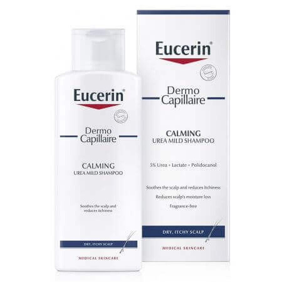 Shampoo con urea al 5% per capelli secchi DermoCapillaire, 250 ml, Eucerin