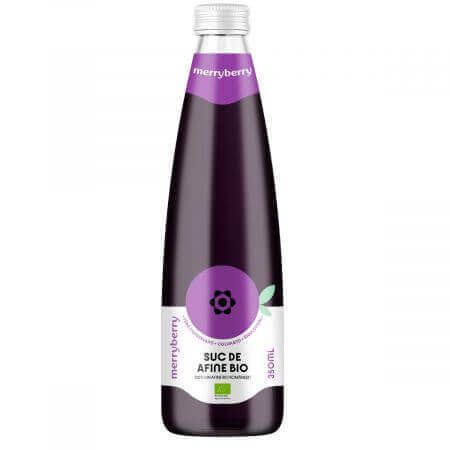 Succo di mirtillo bio, 350 ml, MerryBerry