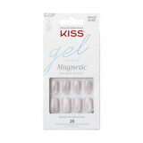 Uñas postizas de gel magnéticas Fantasy, cortas Squoval, Kiss