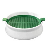 Ceramic pot with sieve for germinating mucilaginous seeds, Germline