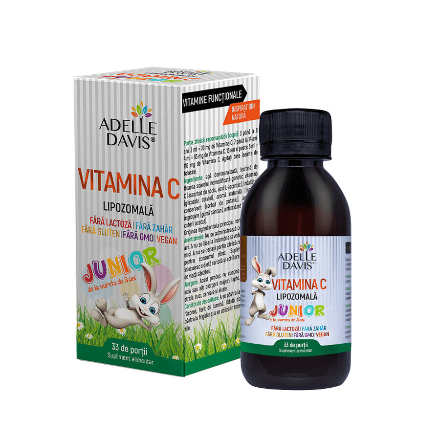 Vitamina C Junior Liposomiale, liquido, 100 ml, Adelle Davis