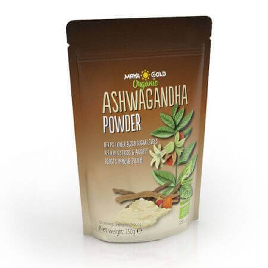 Ashwagandha Bio in polvere, 250 g, Maya Gold