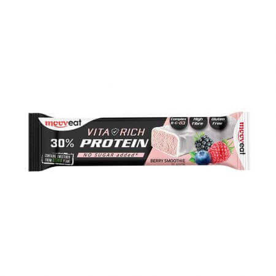 Baton proteic cu fructe de padure, 60 g, MoovEat