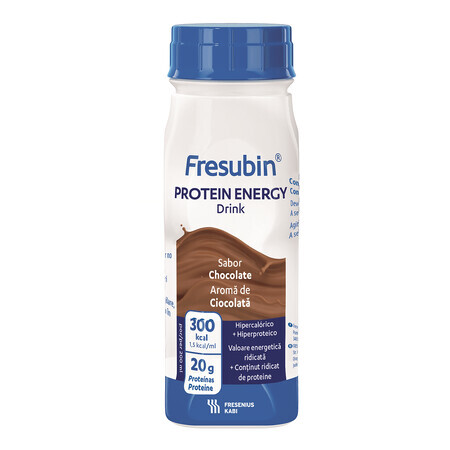 Bevanda energetica al gusto di proteine ​​e cioccolato Fresubin, 4 x 200 ml, Fresenius Kabi