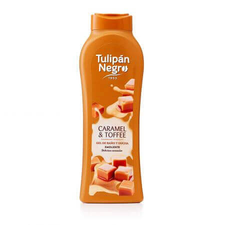 Gel de Ducha Caramelo Crema Toffee Negro, 650 ml, Tulipán