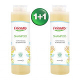 Confezione shampoo per adulti, 500 ml + 500 ml, Friendly Organic