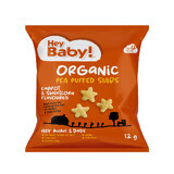 Star Bio puffs with marjoram and sweet corn flavor Oragnic Puff, 12 months+, 12 g, Hey Baby