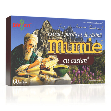 Purified Mumie resin extract with chestnut, 60 tablets, Damar General Trading