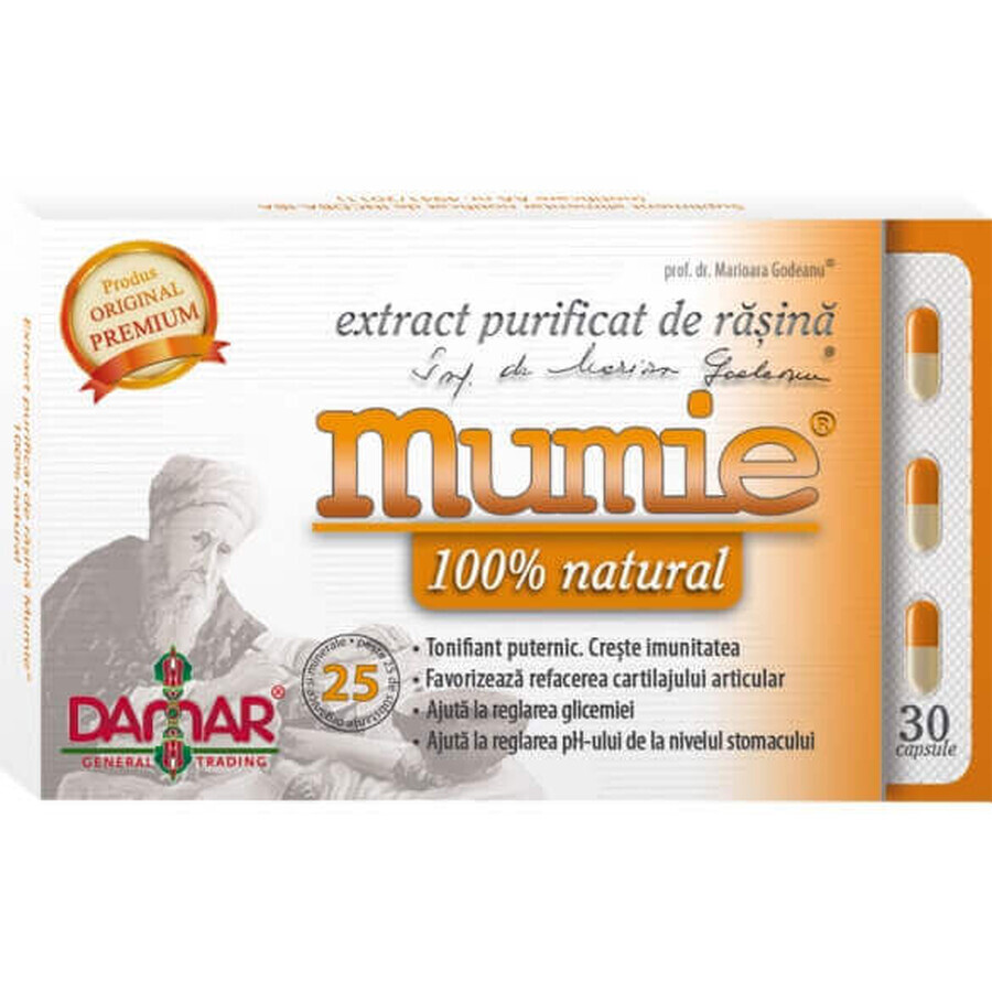 Gezuiverd momiehars extract, 30 capsules, Damar General Trading