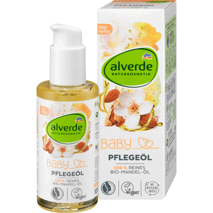 Alverde Naturkosmetik Olio corpo bambino, 100 ml