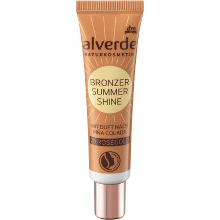 Alverde Naturkosmetik Summer Shine terra abbronzante liquida - Nr. 20 Oro Rosa, 15 ml