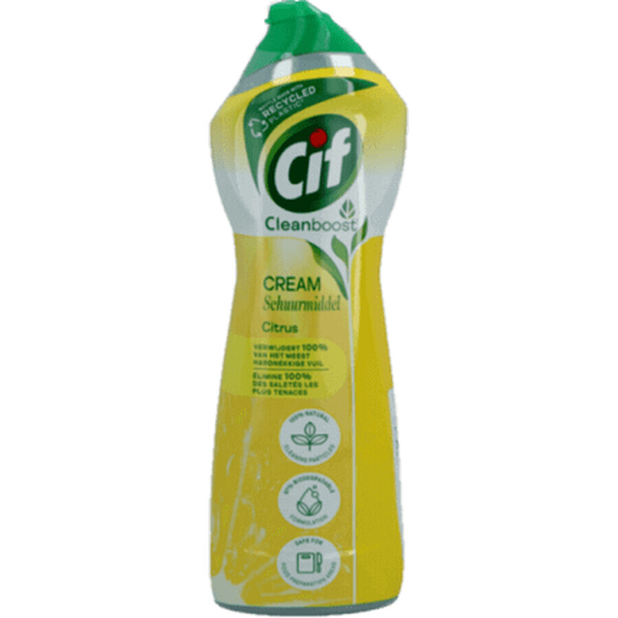 Cif Citrus Cleanboost Crema Detergente, 750 ml