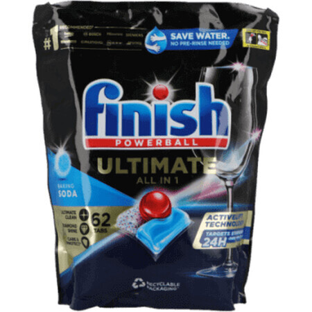 Finish Capsule detersivo per lavastoviglie quantum Ultimate, 62 pz