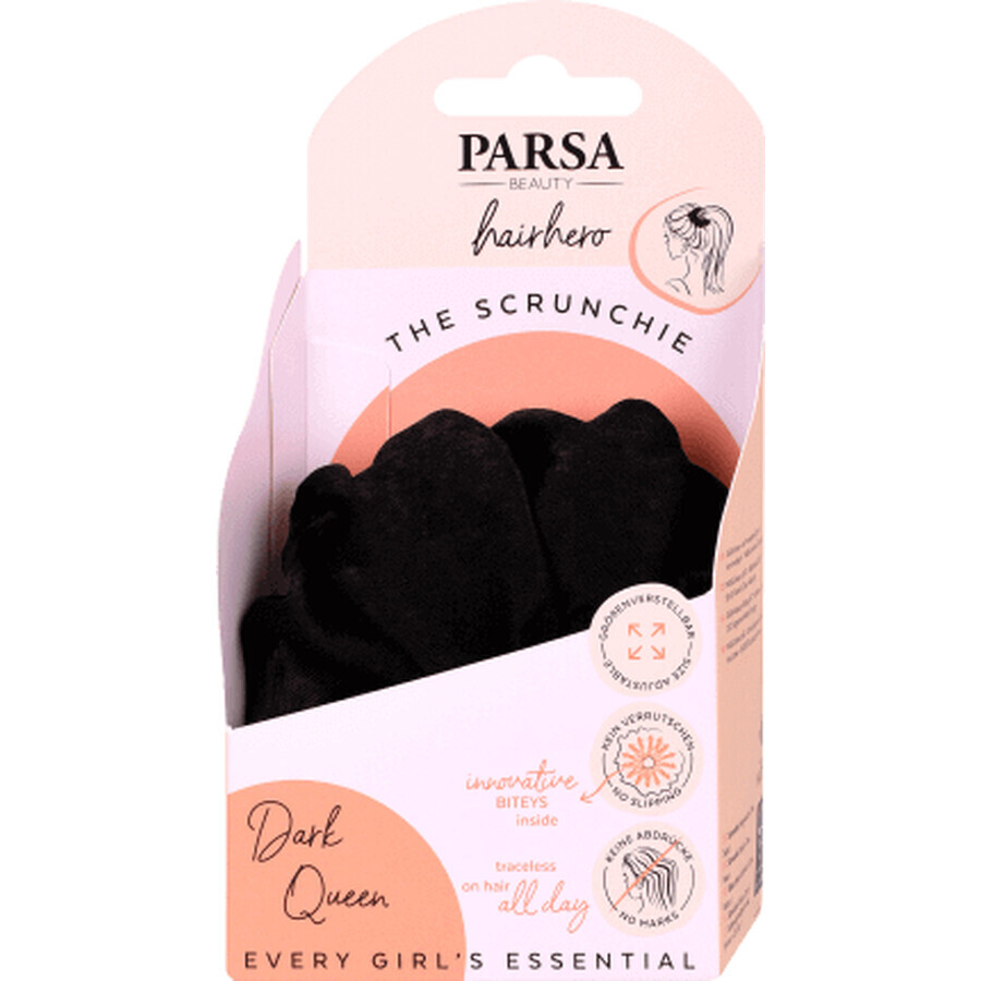 Parsa Beauty Hair Hero elastico per capelli neri, 1 pz