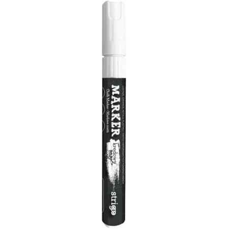 Strigo Marker gesso liquido bianco, 1 pz