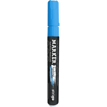 Strigo Marker gesso liquido blu, 1 pz