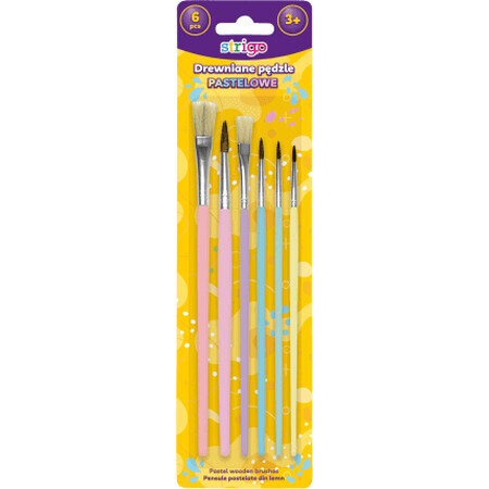 Pennelli Strigo Pastel, 6 pz