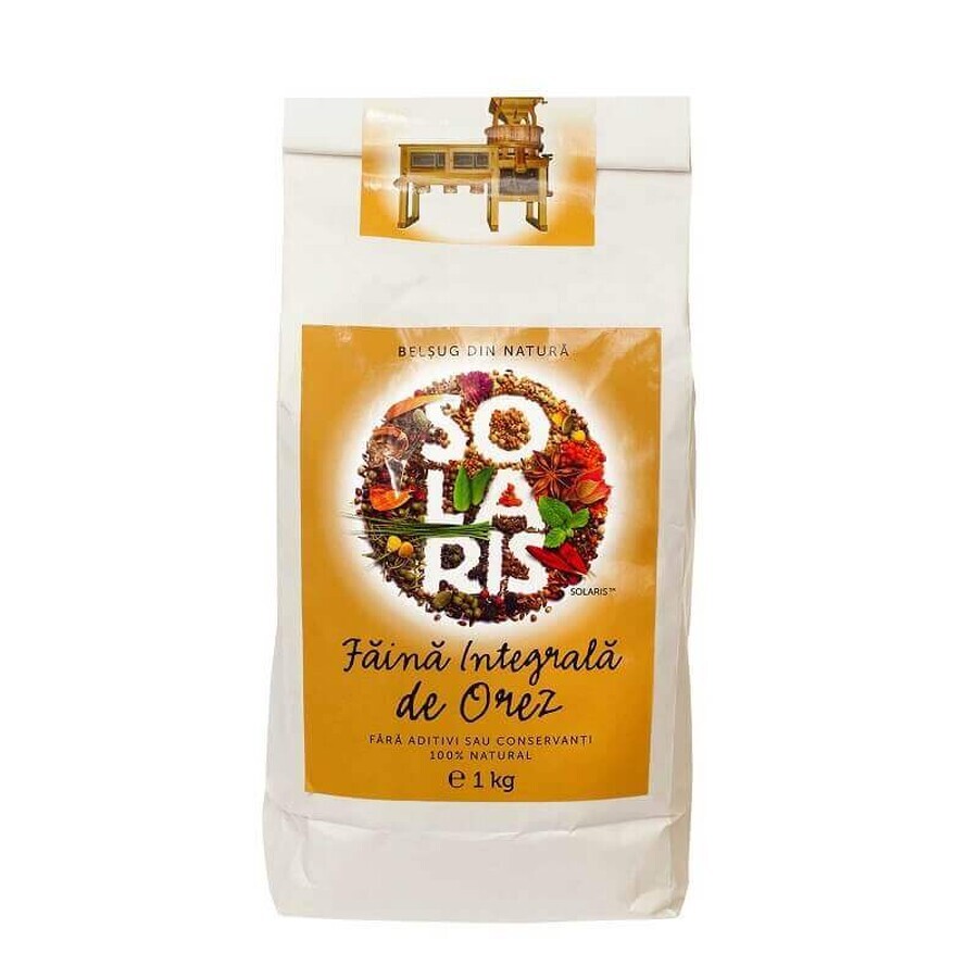 Farina di riso integrale, 1 kg, Solaris