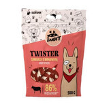 Snack di pollo per cani Twister Beef Sticks, 500 g, Mr. Bandit