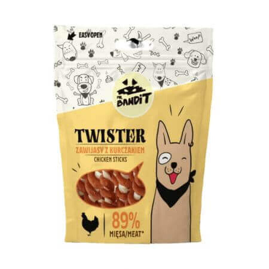 Snack per cani Twister Chicken, 80 g, Mr. Bandit