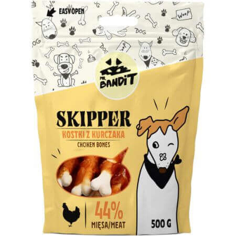 Skipper Snack di pollo per cani, 500 g, Mr. Bandit