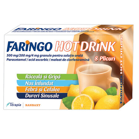 Faringo Hot Drink, 8 sachets, Therapy