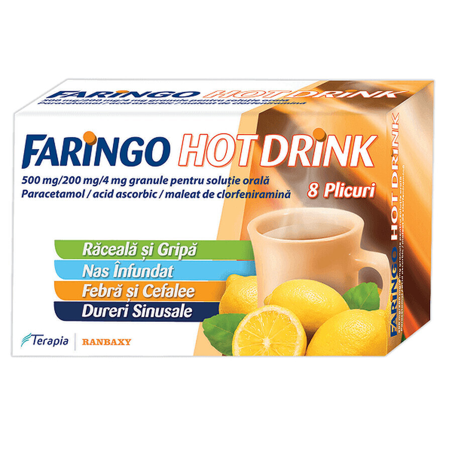 Faringo Hot Drink, 8 sachets, Therapy