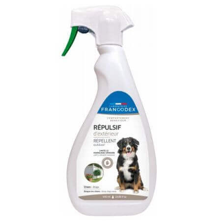 Spray repellente per esterni per cani, 650 ml, Francodex