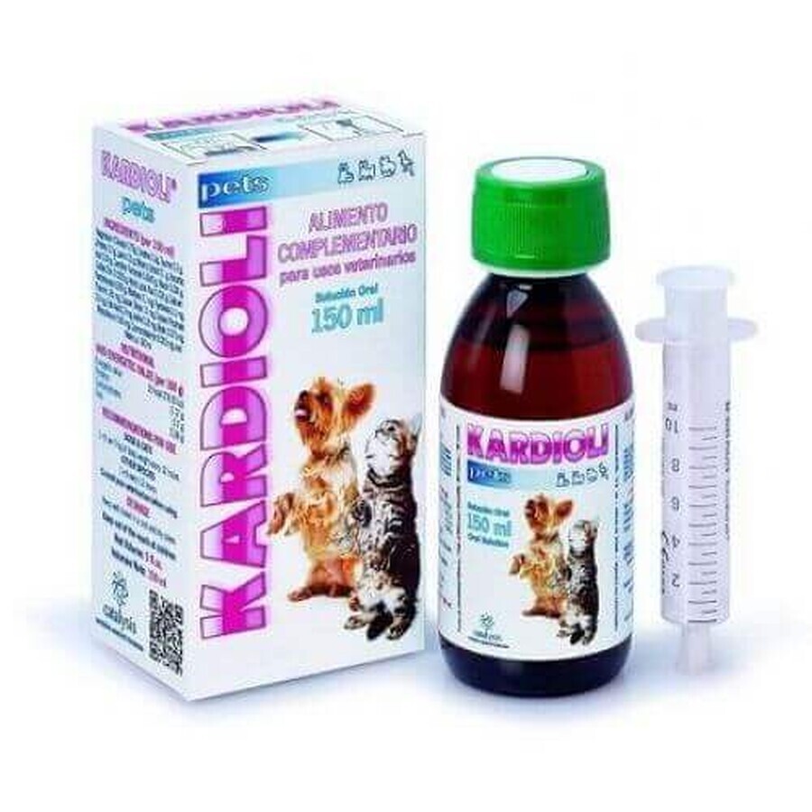 Integratore contro le malattie cardiache del cane e del gatto Kardioli Pets, 150 ml, Catalysis Vet